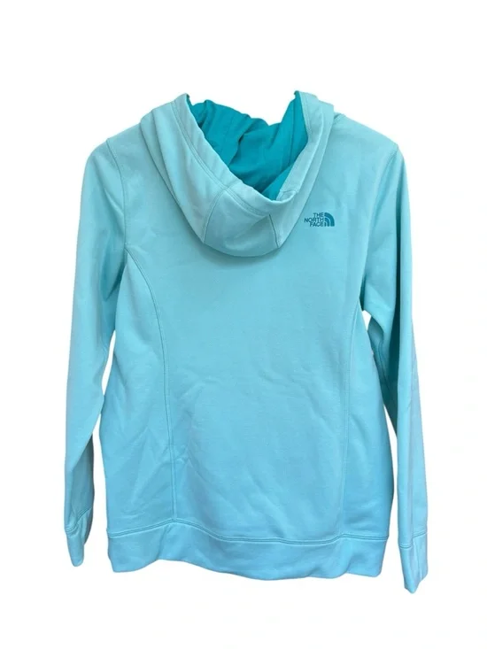 The North Face Women's L Teal Pullover Hoodie with Logo Good Condition - Picture 3 of 12